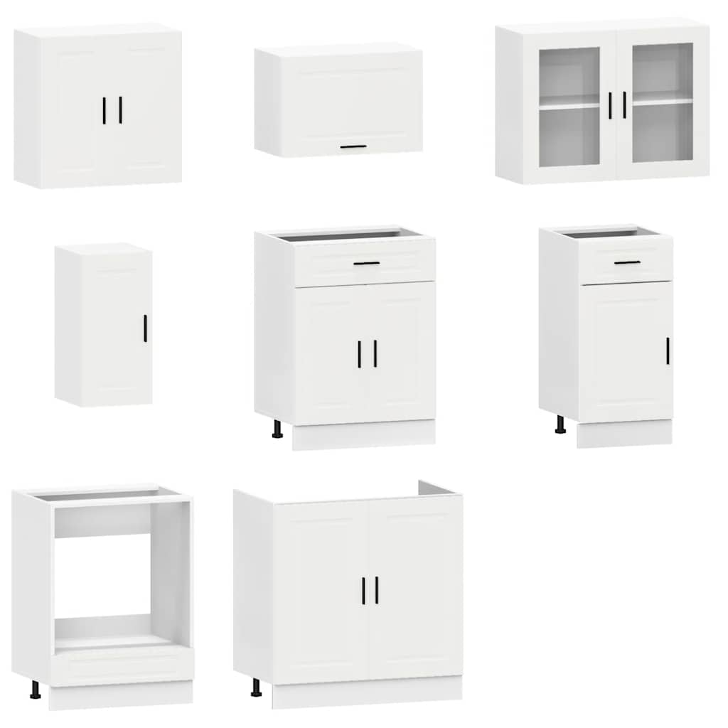 8-Tlg. Küchenschrank-Set Porto Holzwerkstoff