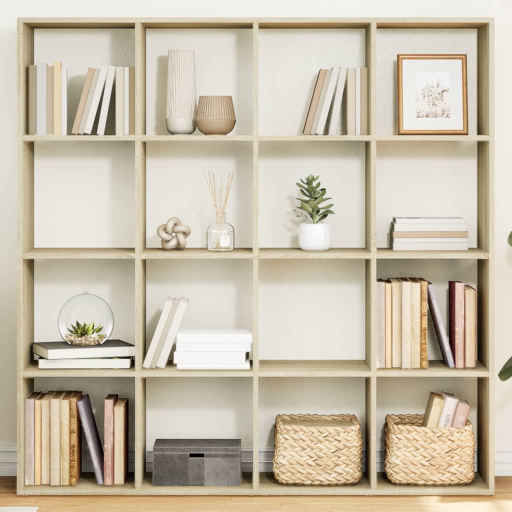 Bücherregal Artisan-Eiche 137,5X29X137,5 Cm Holzwerkstoff