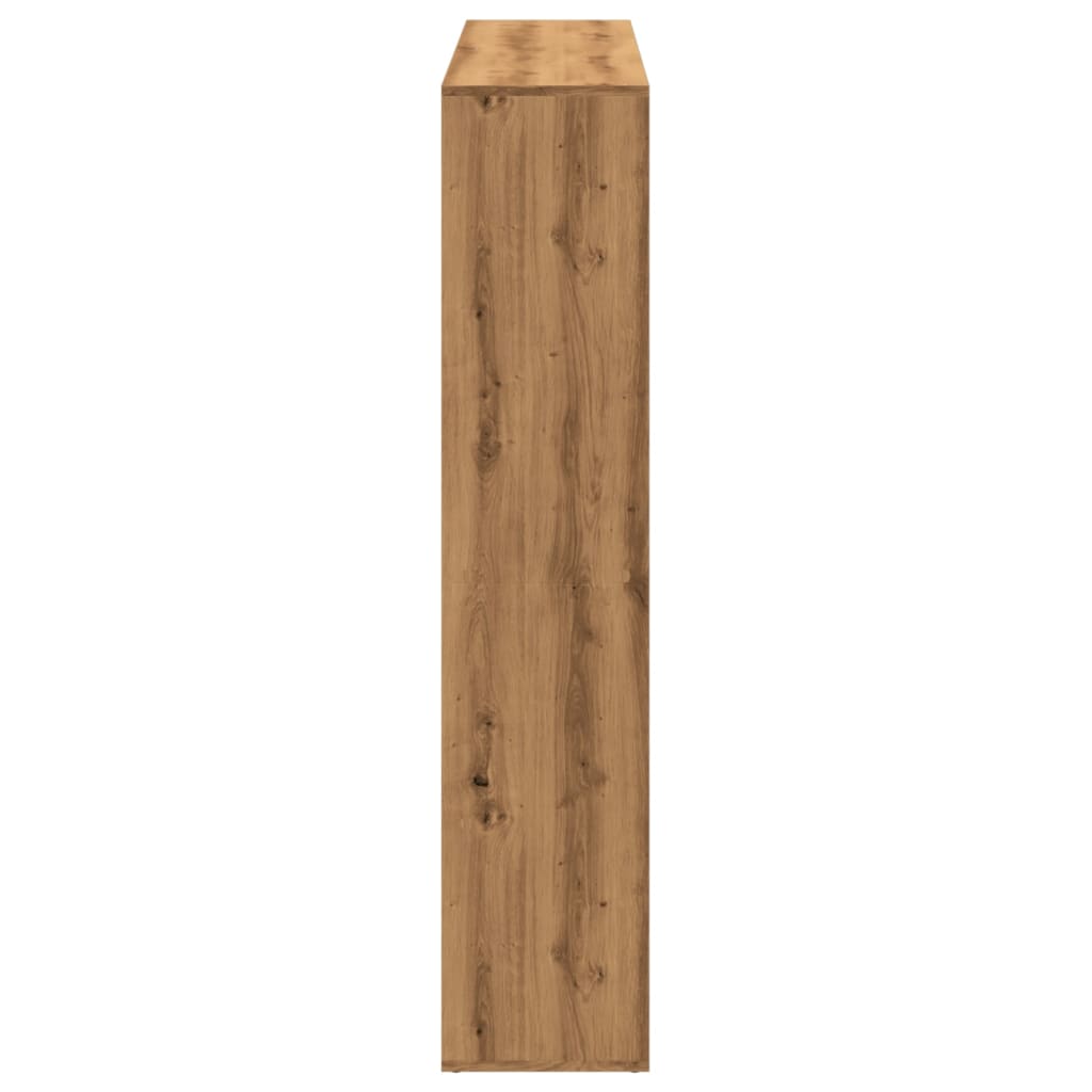 Bücherregal Artisan-Eiche 137,5X29X137,5 Cm Holzwerkstoff