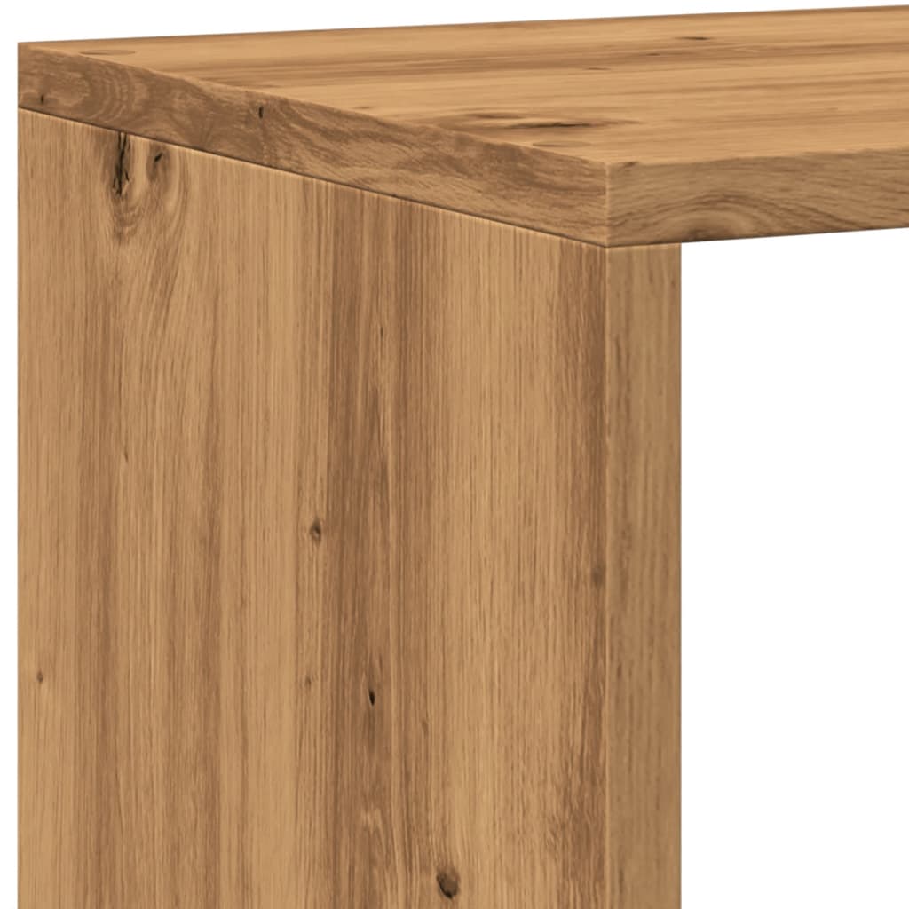 Bücherregal Artisan-Eiche 137,5X29X137,5 Cm Holzwerkstoff