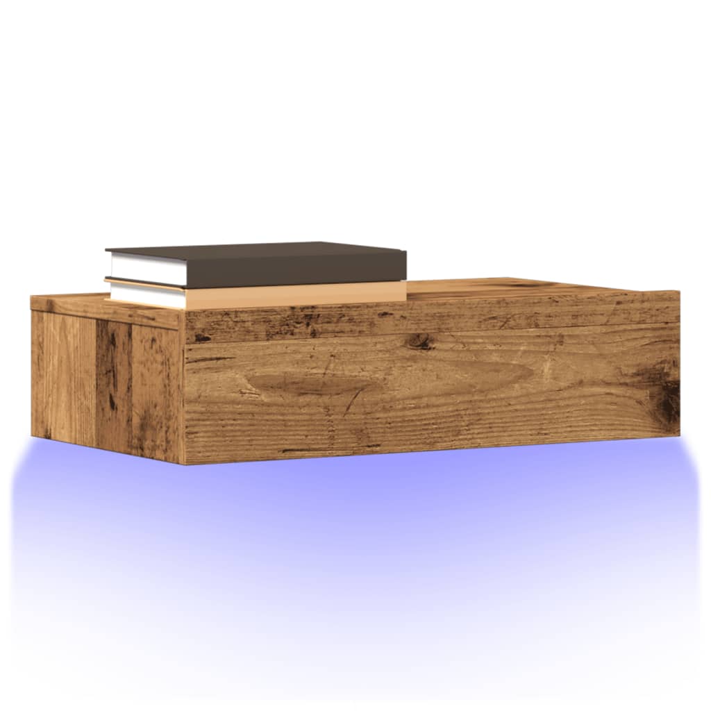 Tv-Schrank Mit Led-Leuchten Artisan-Eiche 60X35X15,5 Cm