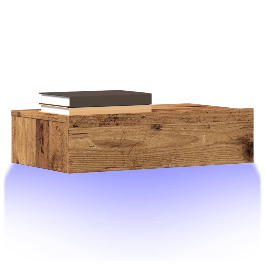 Tv-Schrank Mit Led-Leuchten Artisan-Eiche 60X35X15,5 Cm