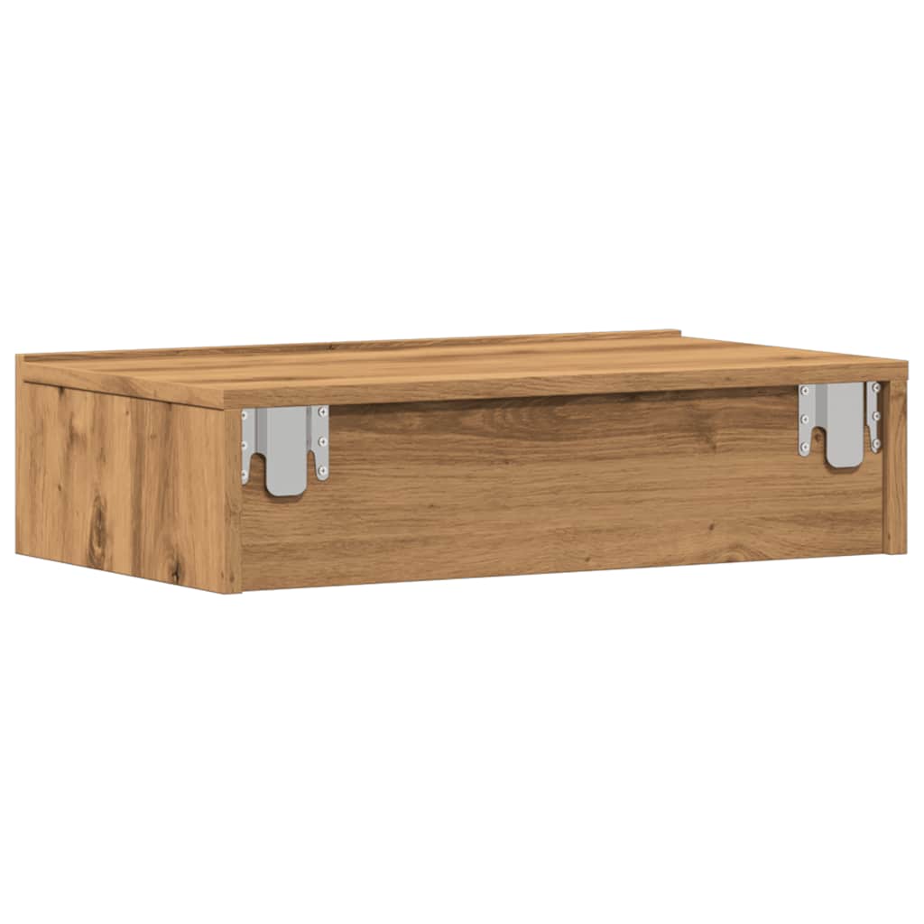 Tv-Schrank Mit Led-Leuchten Artisan-Eiche 60X35X15,5 Cm