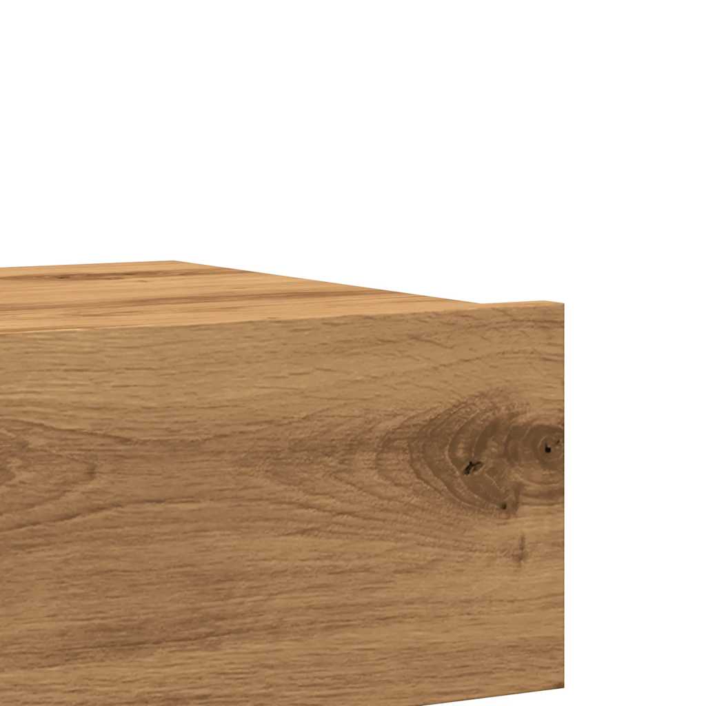 Tv-Schrank Mit Led-Leuchten Artisan-Eiche 60X35X15,5 Cm