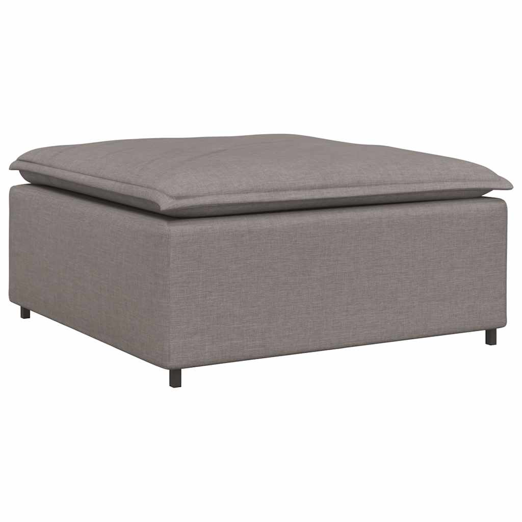 Modulares Sofa Mit Fußhocker Kissen Stoff