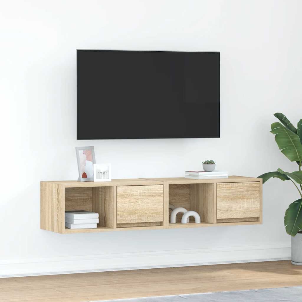 Tv-Schränke 2 Stk. Artisan-Eiche 60X31X25,5 Cm Holzwerkstoff