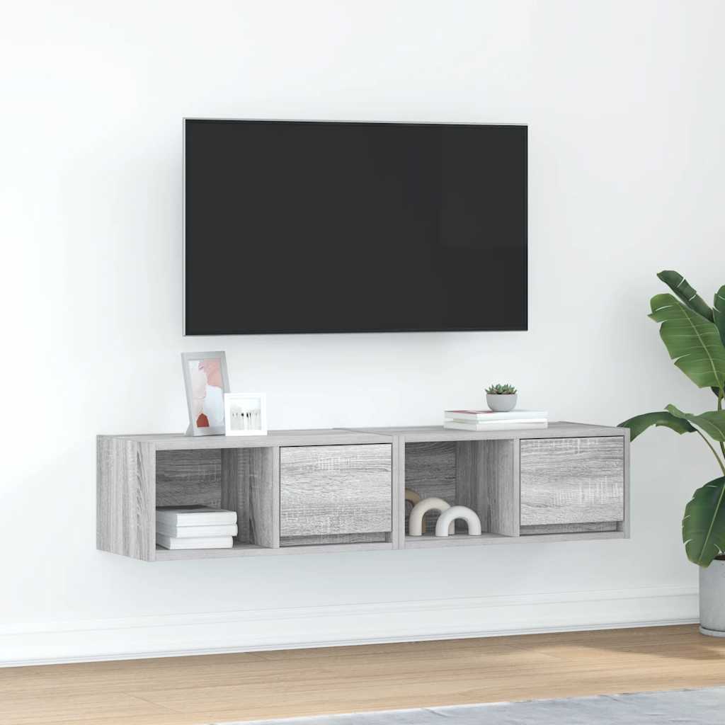 Tv-Schränke 2 Stk. Artisan-Eiche 60X31X25,5 Cm Holzwerkstoff