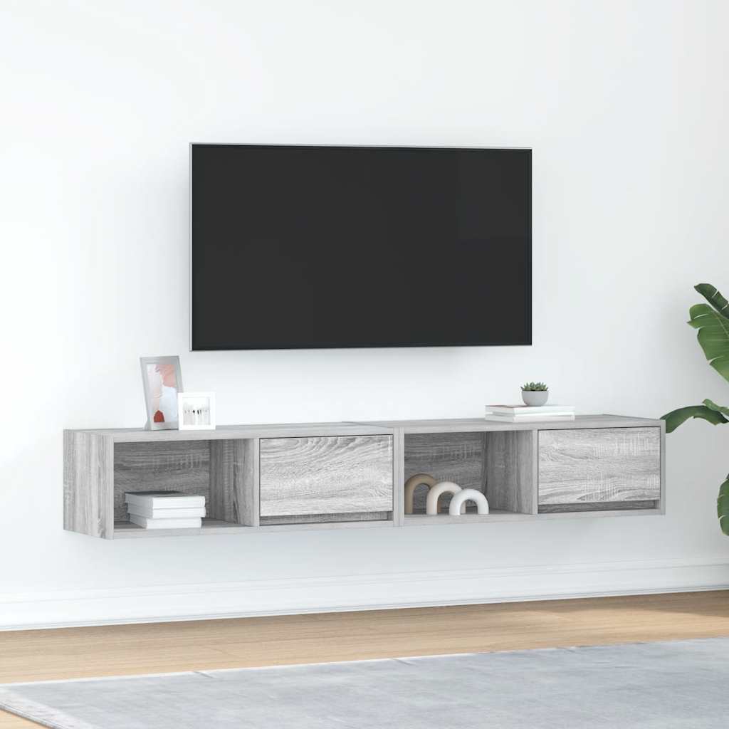 Tv-Schränke 2 Stk. Artisan-Eiche 60X31X25,5 Cm Holzwerkstoff