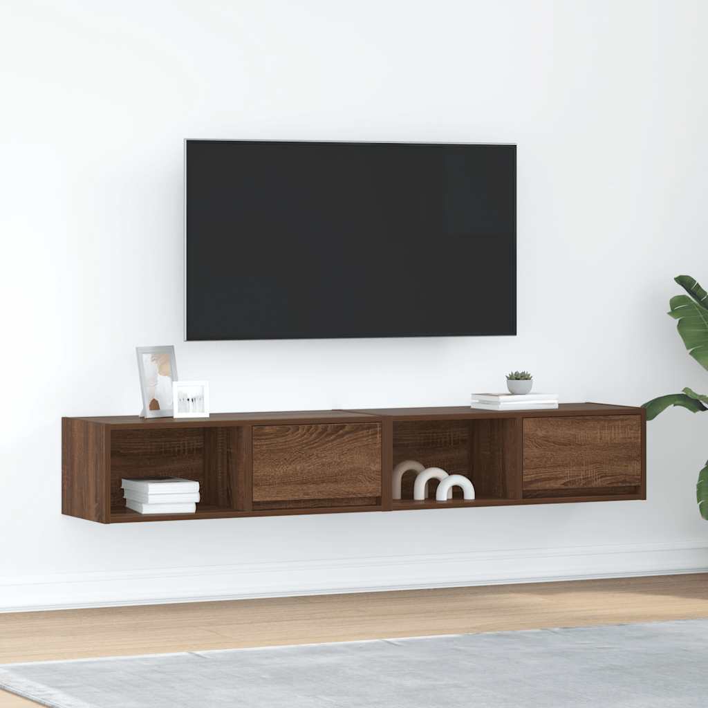 Tv-Schränke 2 Stk. Artisan-Eiche 60X31X25,5 Cm Holzwerkstoff