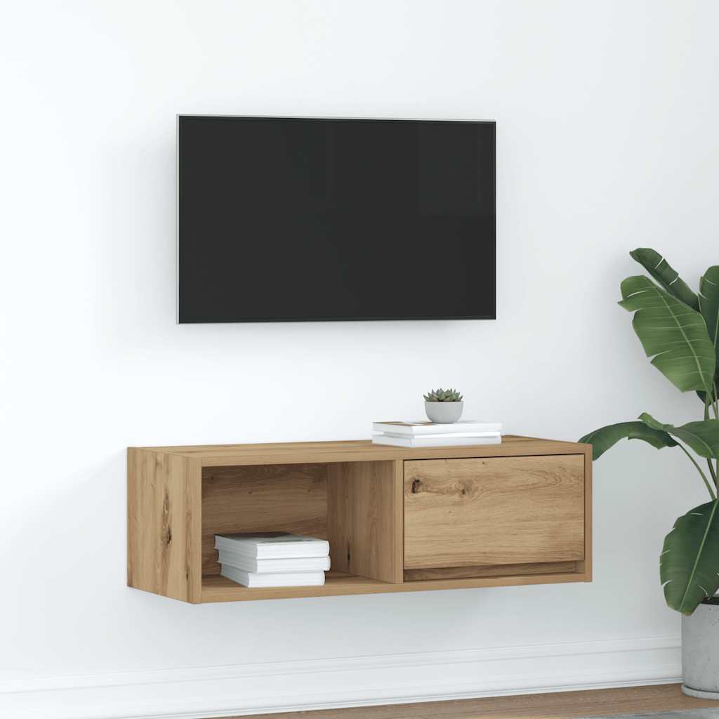 Tv-Schränke 2 Stk. Artisan-Eiche 60X31X25,5 Cm Holzwerkstoff