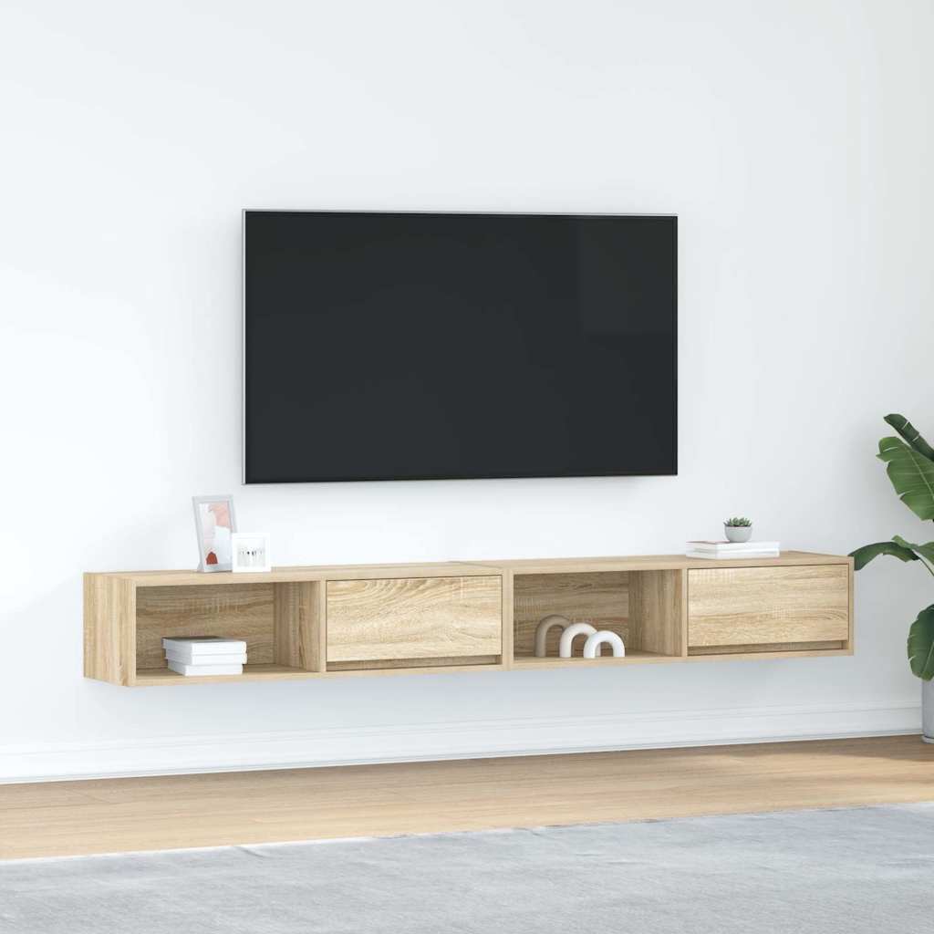 Tv-Schränke 2 Stk. Artisan-Eiche 60X31X25,5 Cm Holzwerkstoff