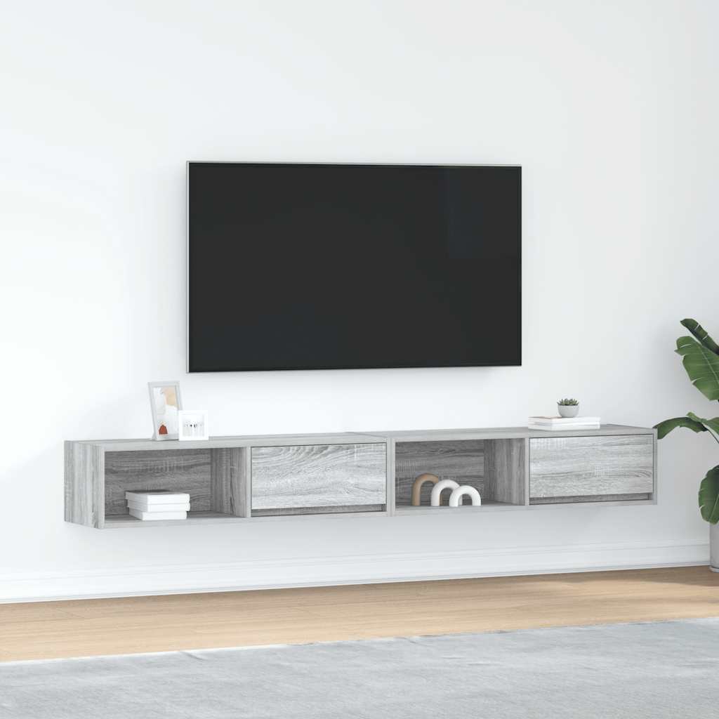Tv-Schränke 2 Stk. Artisan-Eiche 60X31X25,5 Cm Holzwerkstoff