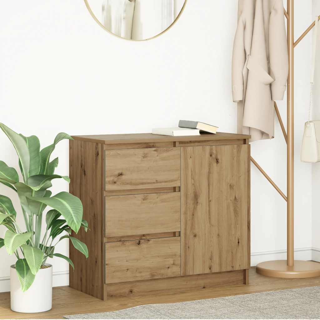 Sideboard Mit Schublade 71X35X65 Cm Holzwerkstoff