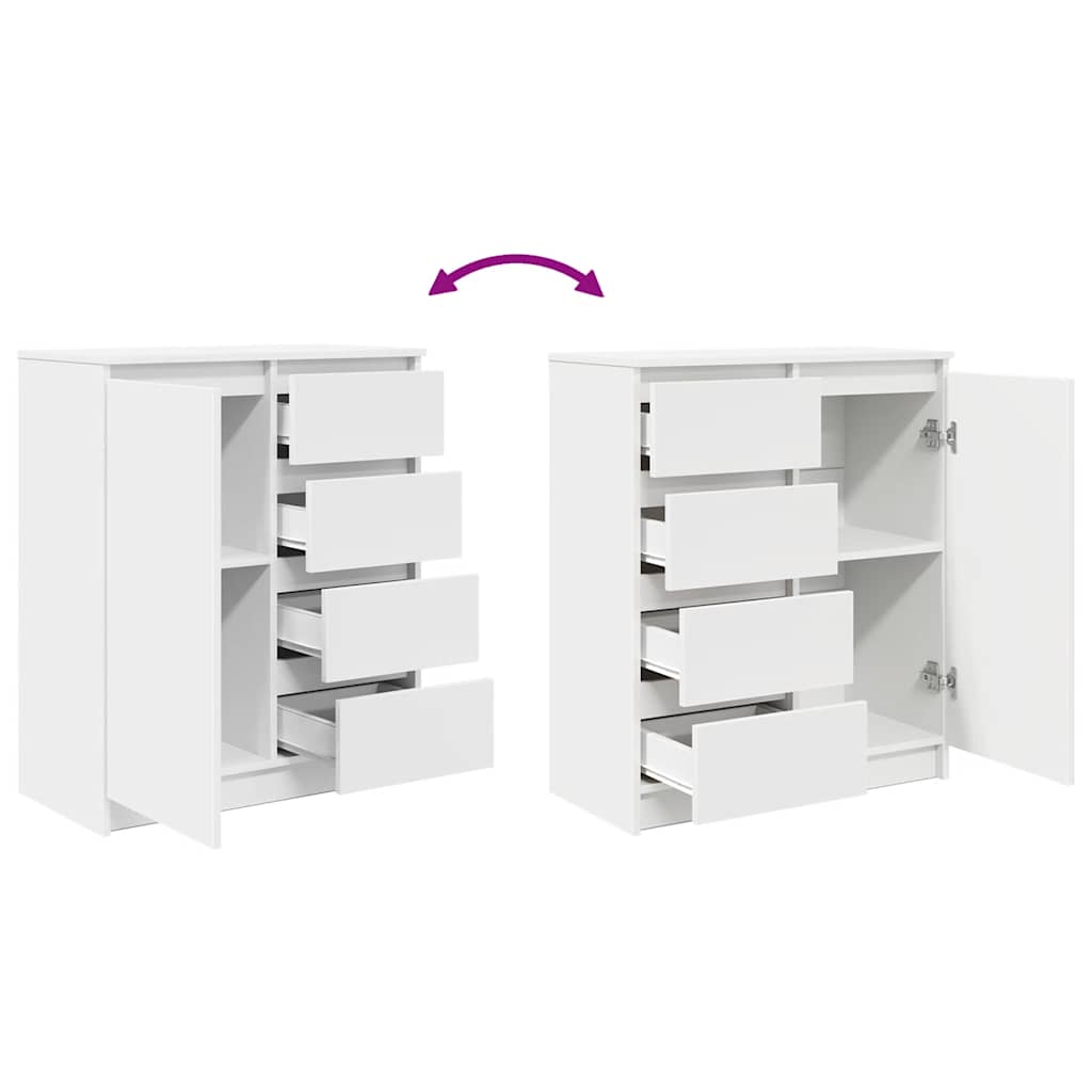 Sideboard Mit Schubladen 71X35X84 Cm Holzwerkstoff