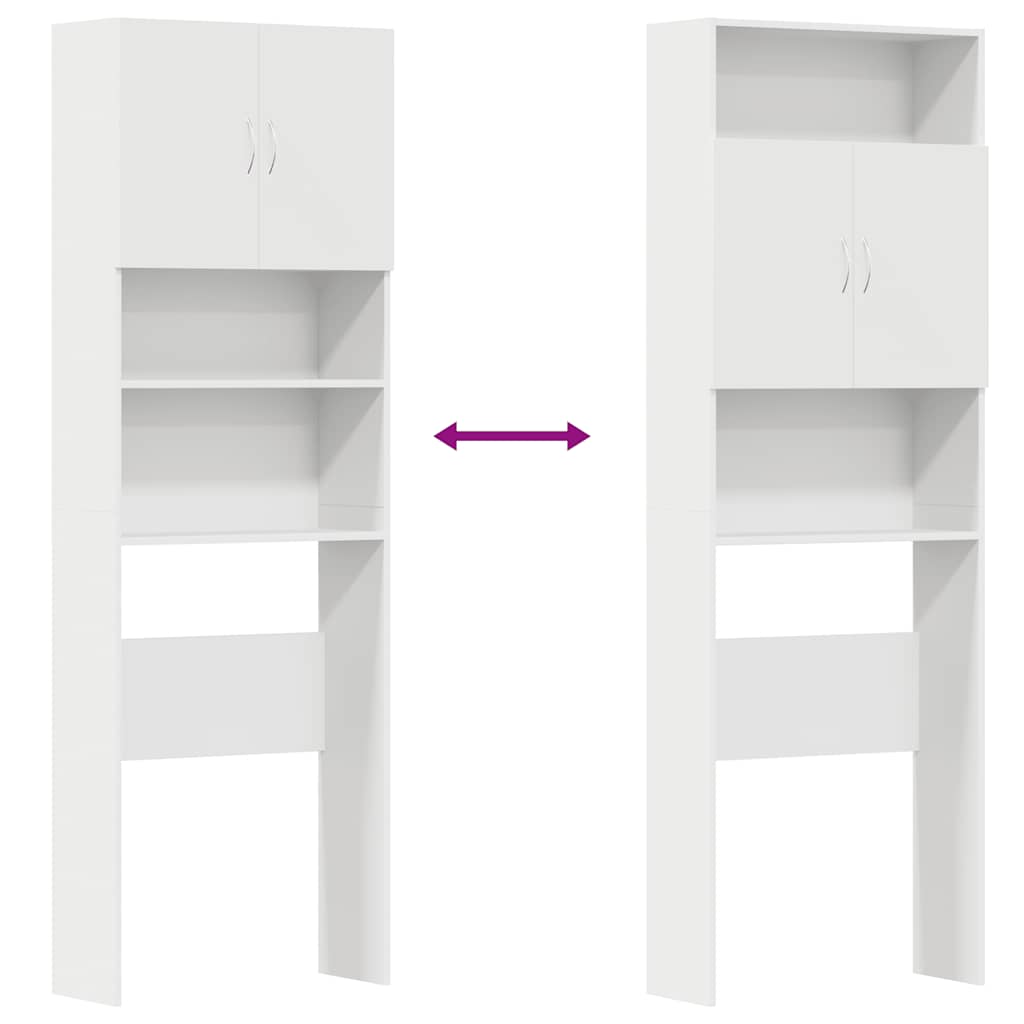 Waschmaschinenschrank 64X24X190 Cm Holzwerkstoff