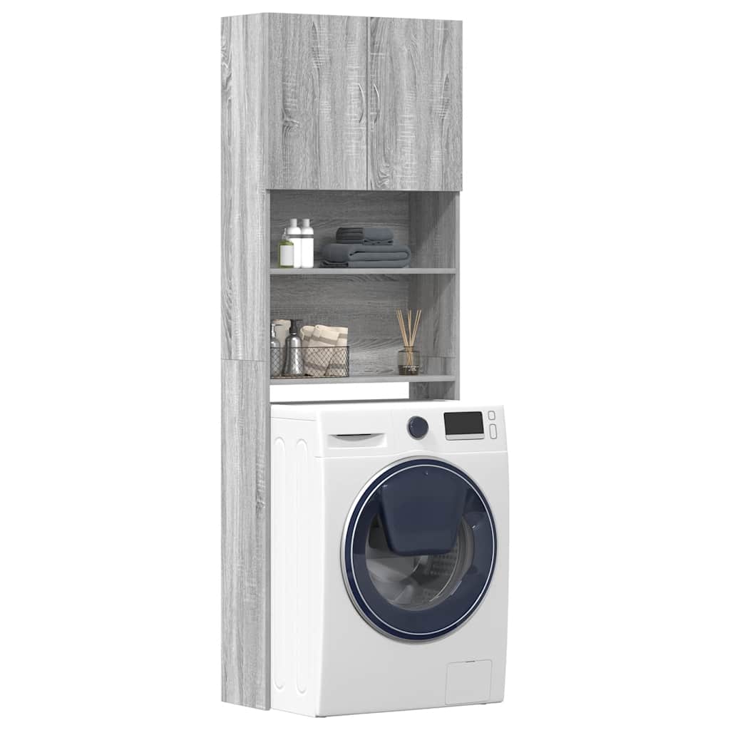 Waschmaschinenschrank 64X24X190 Cm Holzwerkstoff