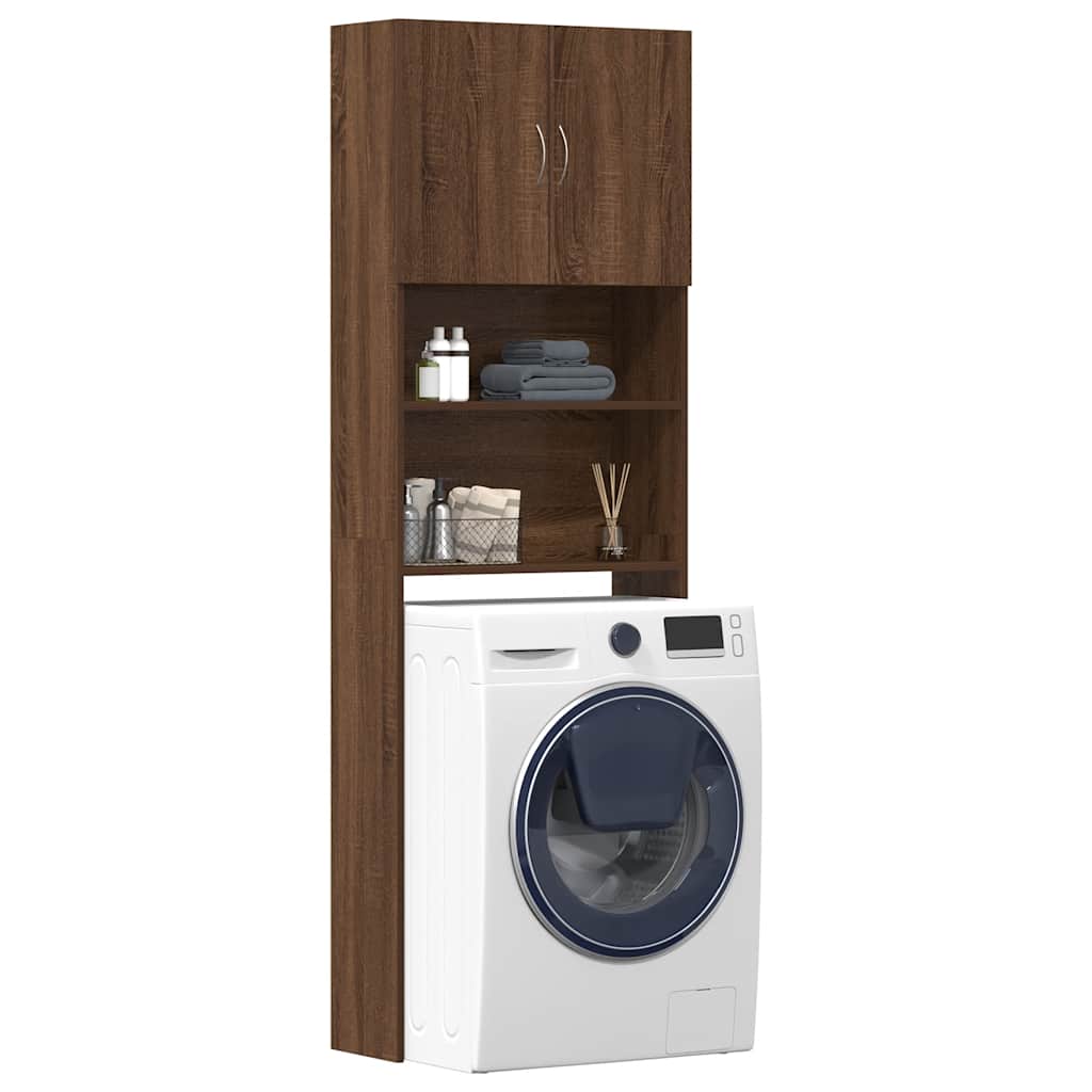 Waschmaschinenschrank 64X24X190 Cm Holzwerkstoff