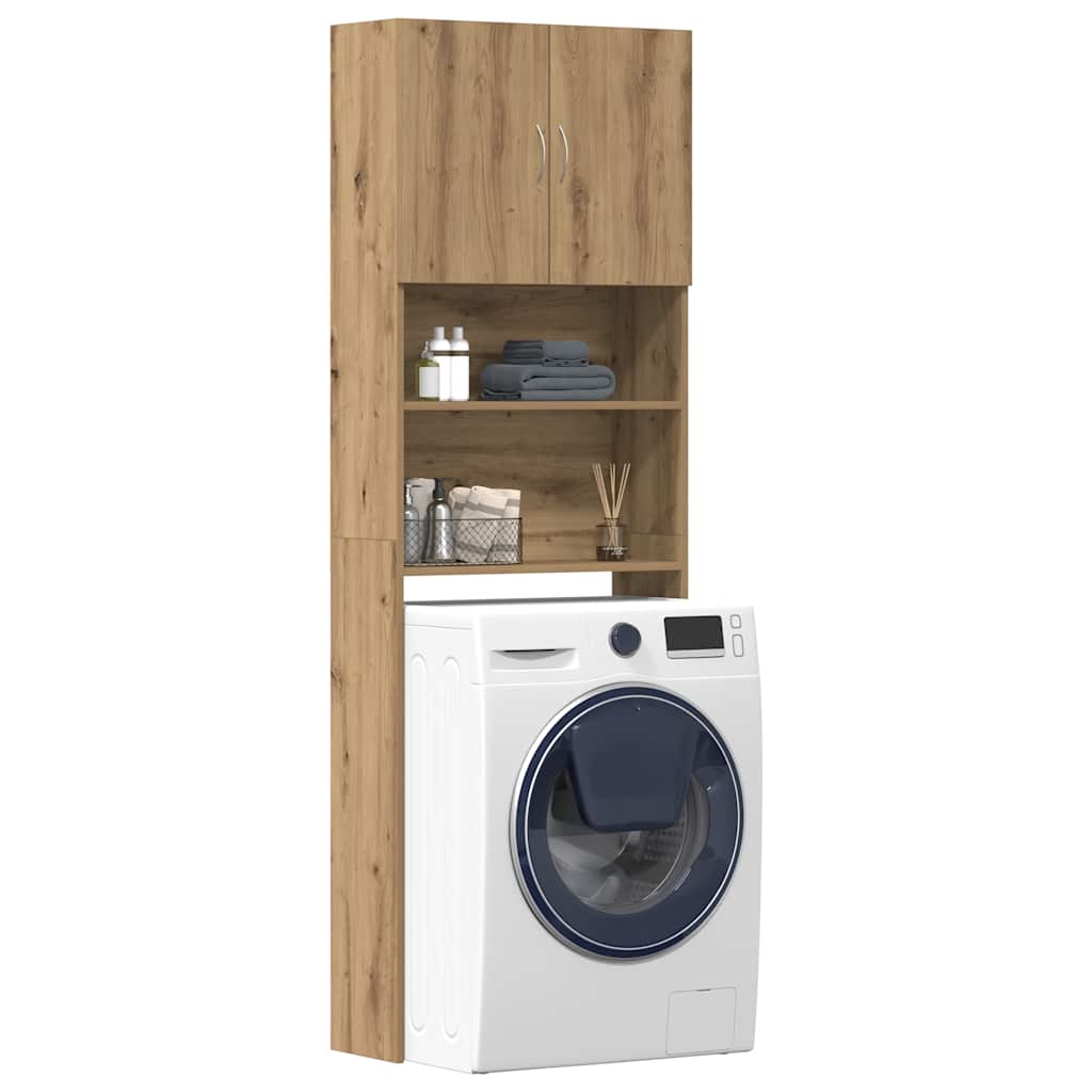 Waschmaschinenschrank 64X24X190 Cm Holzwerkstoff