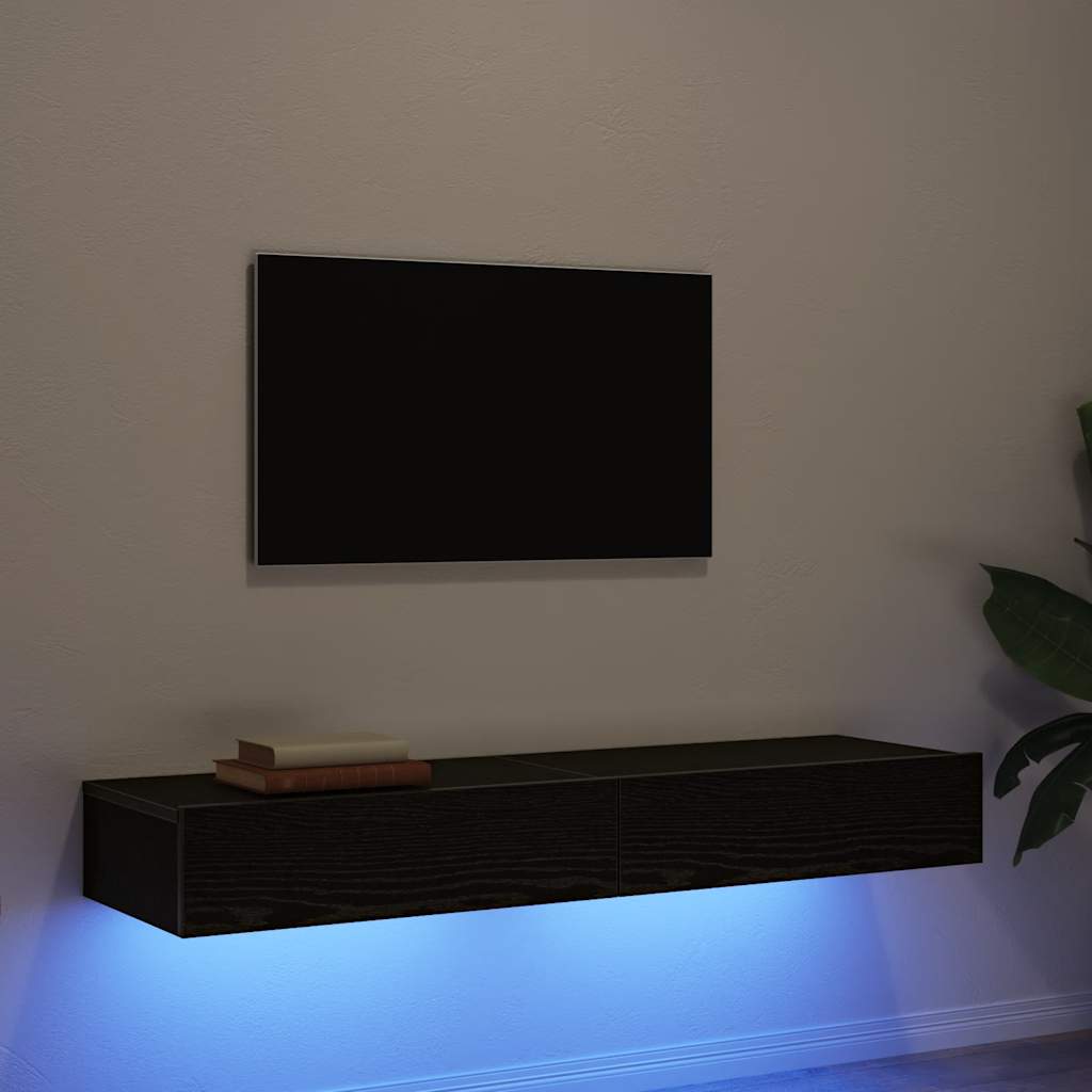 Tv-Schrank Mit Led-Leuchten Artisan-Eiche 60X35X15,5 Cm
