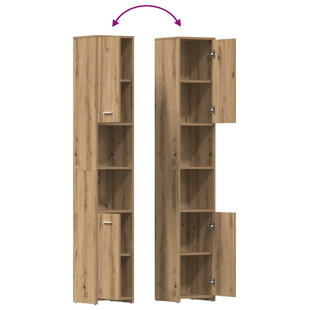4-Tlg. Badmöbel-Set Artisan-Eiche Holzwerkstoff