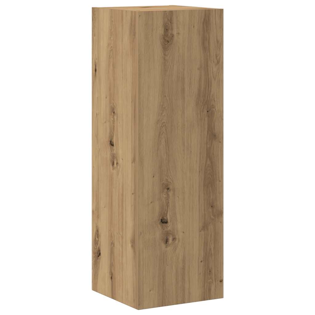 8-Tlg. Tv-Schrank-Set Wandmontage Artisan-Eiche Holzwerkstoff