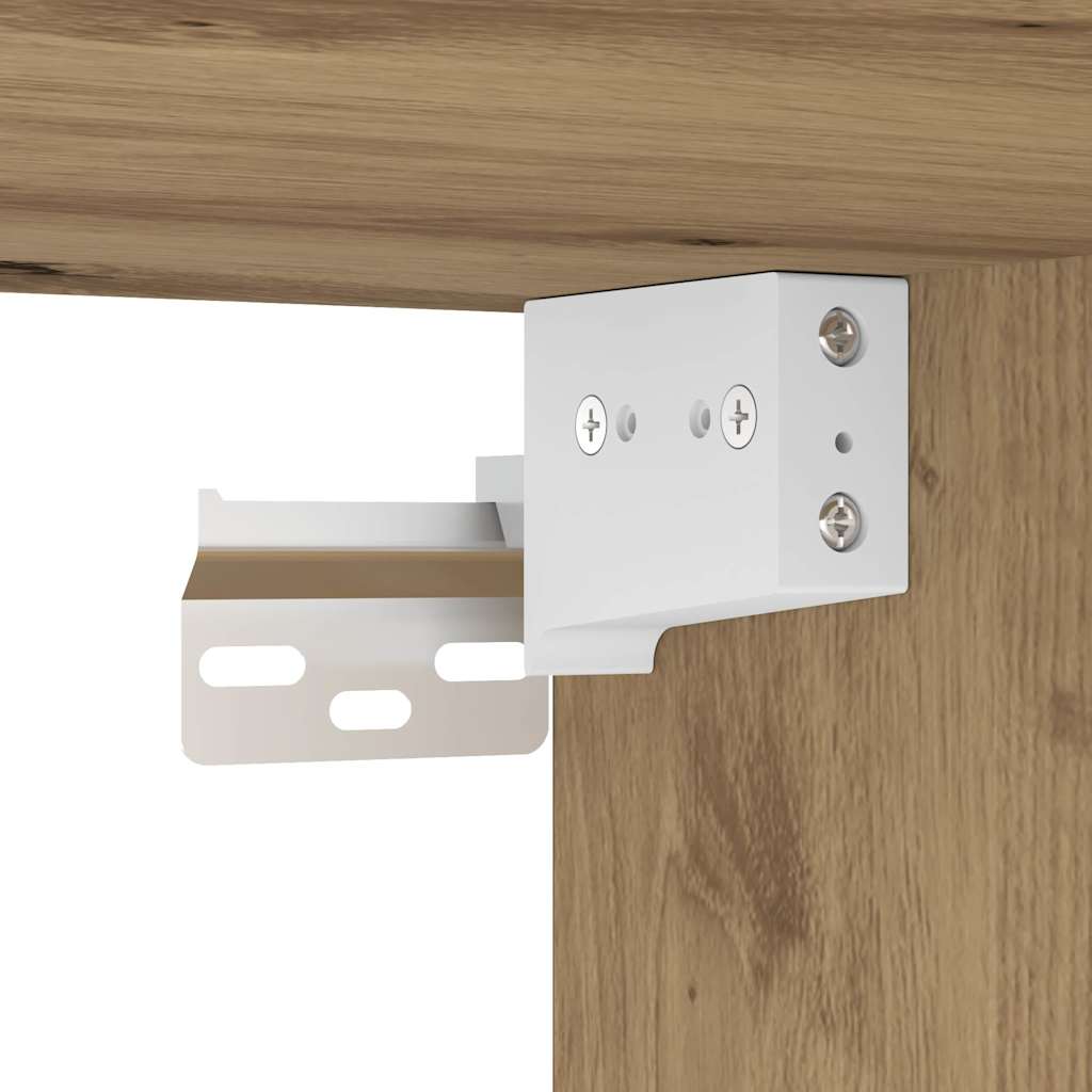 8-Tlg. Tv-Schrank-Set Wandmontage Artisan-Eiche Holzwerkstoff