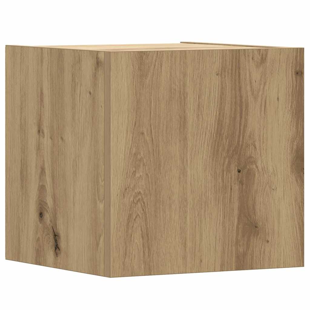 6-Tlg. Tv-Schrank-Set Wandmontage Artisan-Eiche Holzwerkstoff