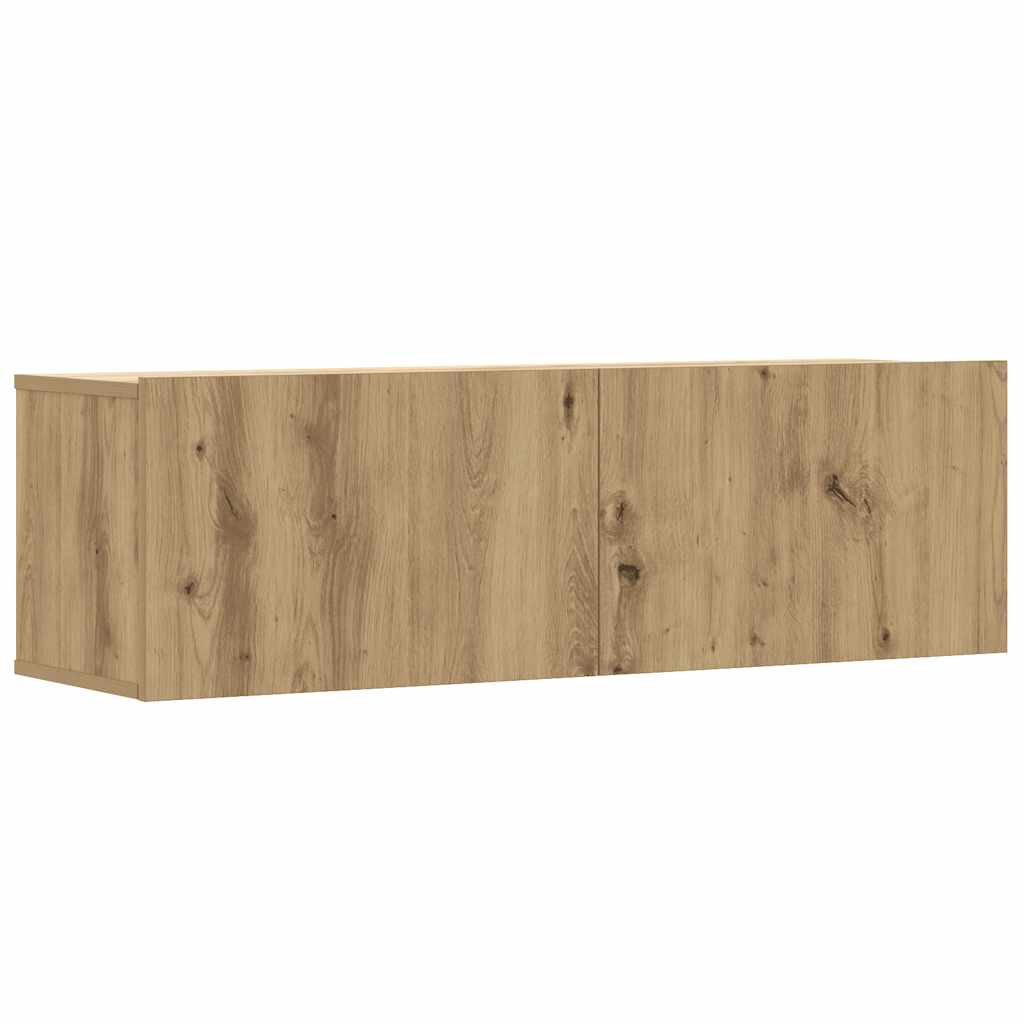 6-Tlg. Tv-Schrank-Set Wandmontage Artisan-Eiche Holzwerkstoff
