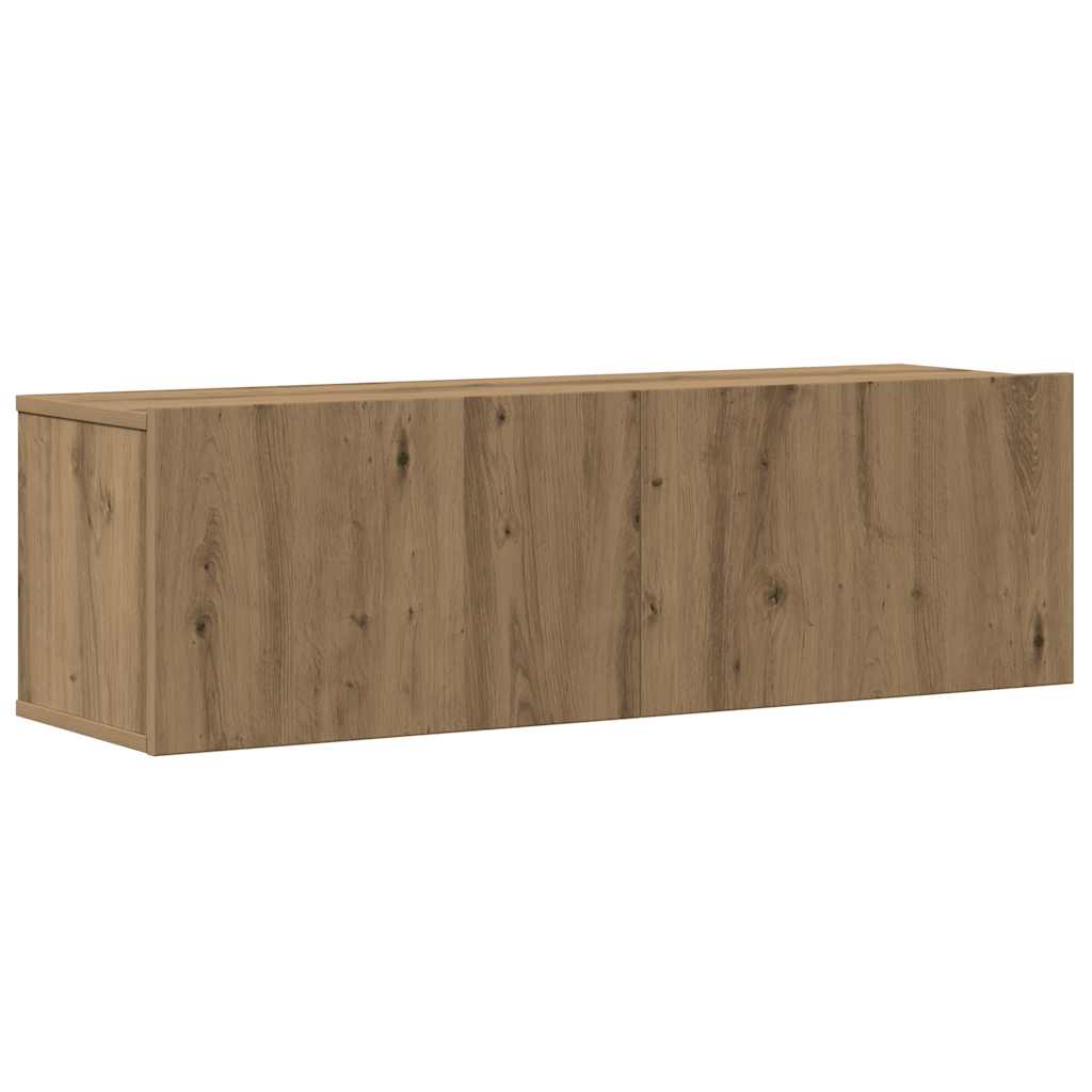 9-Tlg. Tv-Schrank-Set Wandmontage Artisan-Eiche Holzwerkstoff