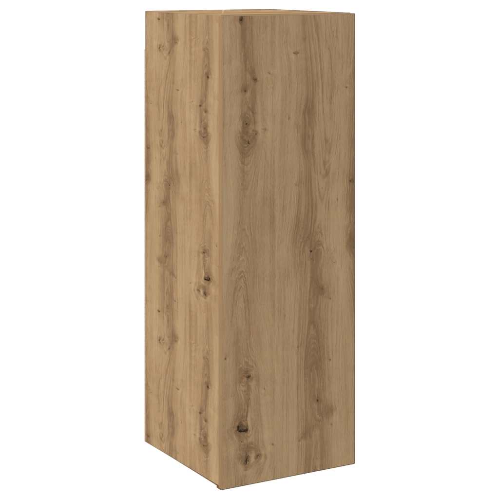 9-Tlg. Tv-Schrank-Set Wandmontage Artisan-Eiche Holzwerkstoff