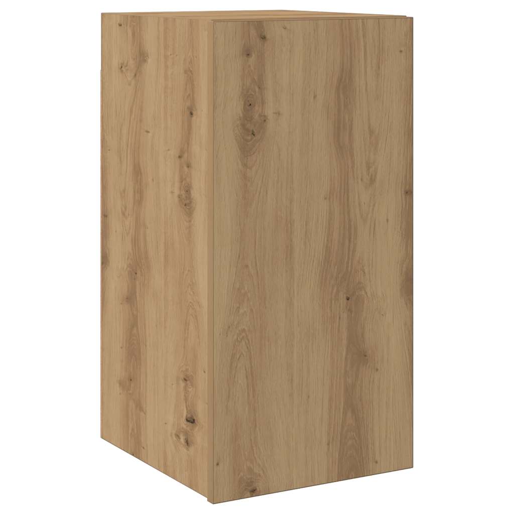 9-Tlg. Tv-Schrank-Set Wandmontage Artisan-Eiche Holzwerkstoff