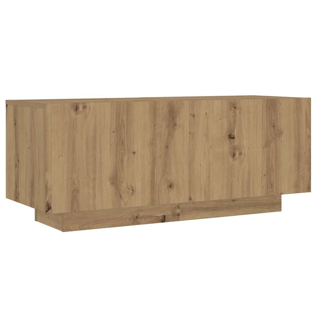 Tv-Schrank Mit Led-Leuchten Artisan-Eiche 300X35X40 Cm