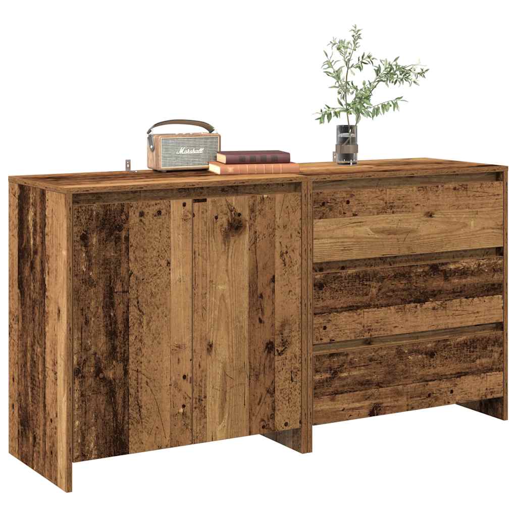 2-Tlg. Sideboard Artisan-Eiche Holzwerkstoff