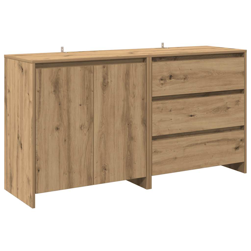 2-Tlg. Sideboard Artisan-Eiche Holzwerkstoff