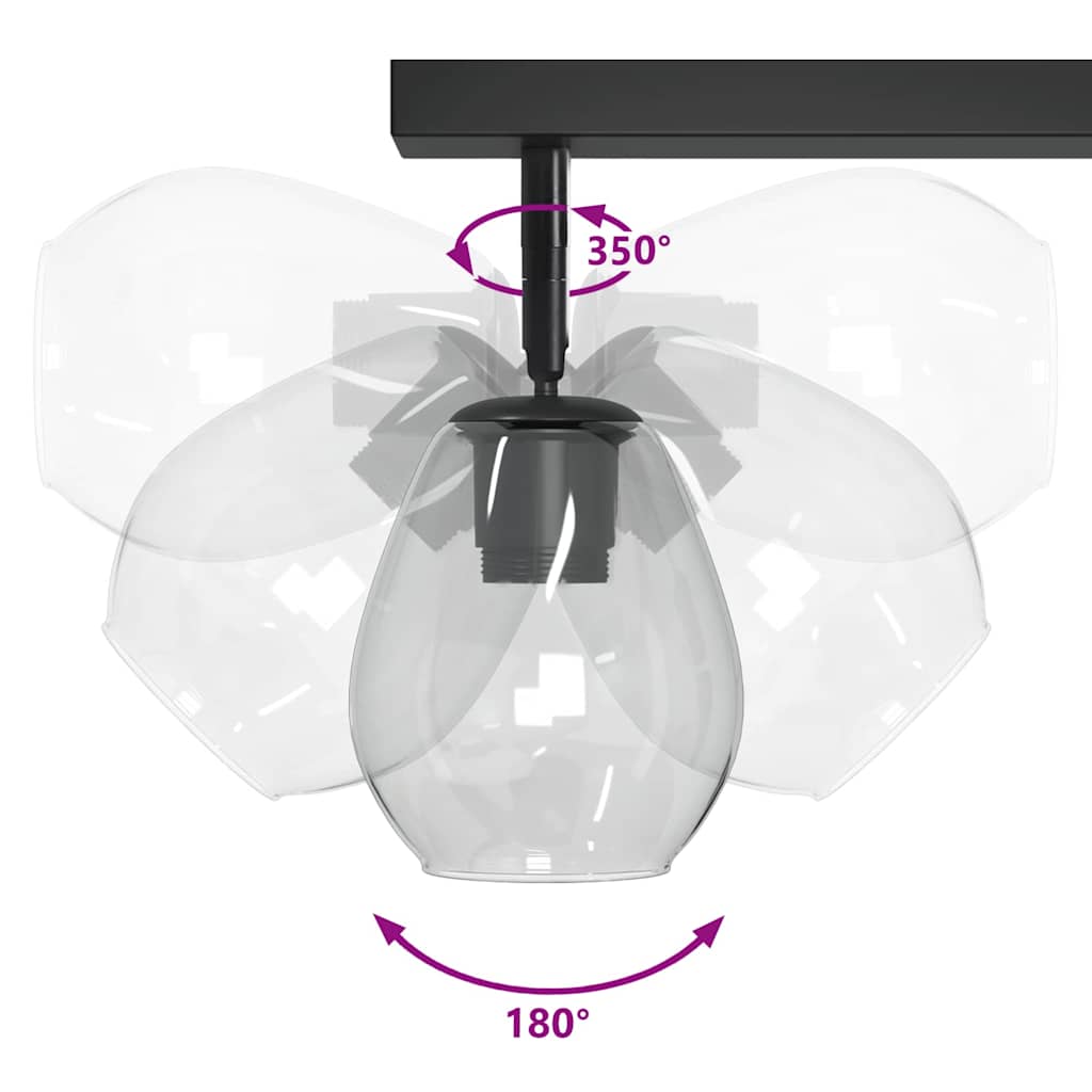 Deckenleuchten Mit Verstellbarem Glasschirm Anthrazit E27