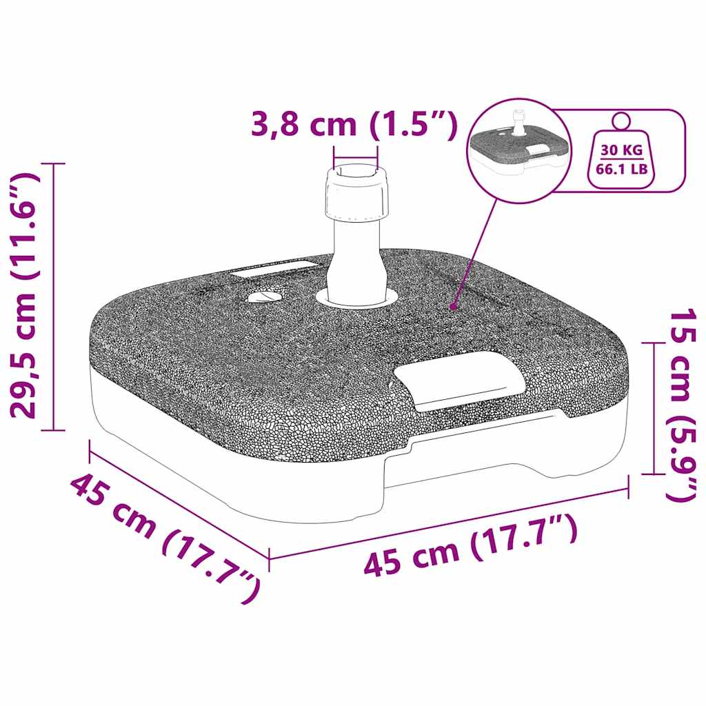 Sonnenschirmständer 28 Kg Sand Oder 24 L Wasser