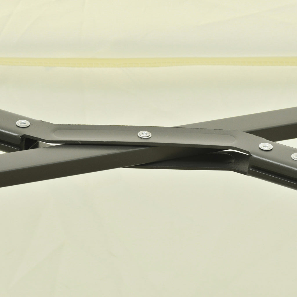 Doppelsonnenschirm mit Kurbel Verstellbar Sonnenschutz Metall Cremeweiß 440 x 270 x 250 cm