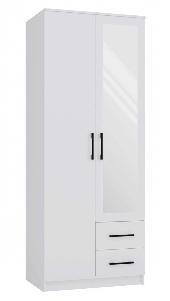 Kleiderschrank ROMANA – 80/120/160 cm, mit oder ohne Spiegel, mehrere Farben