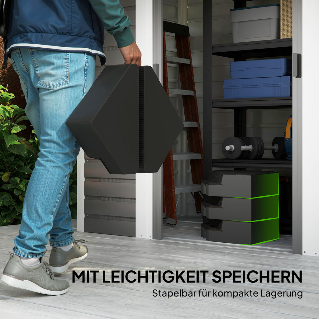 Basisgewichte für Sonnenschirmständer, mit Wasser und Sand befüllbar, Kunststoff