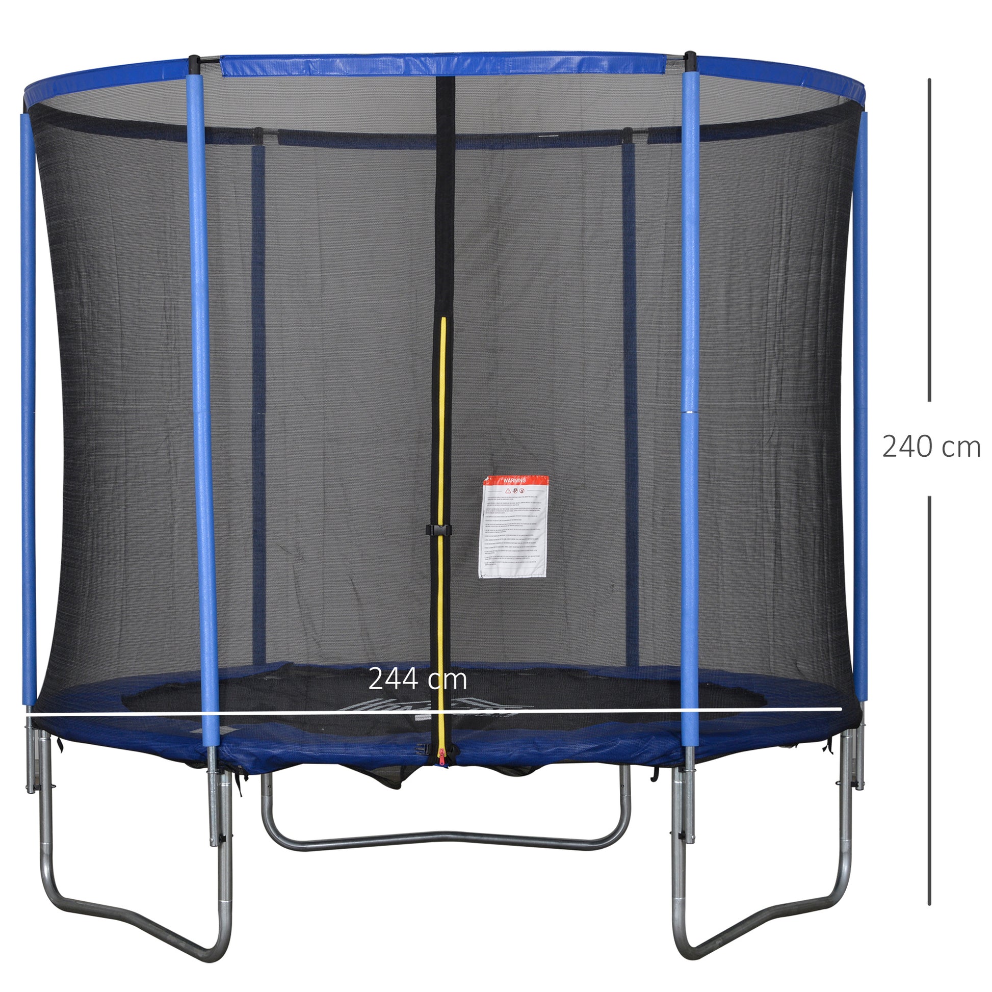 Trampolin mit Sicherheitsnetz für Innen- und Außenbereich Gartentrampolin Ø244 cm