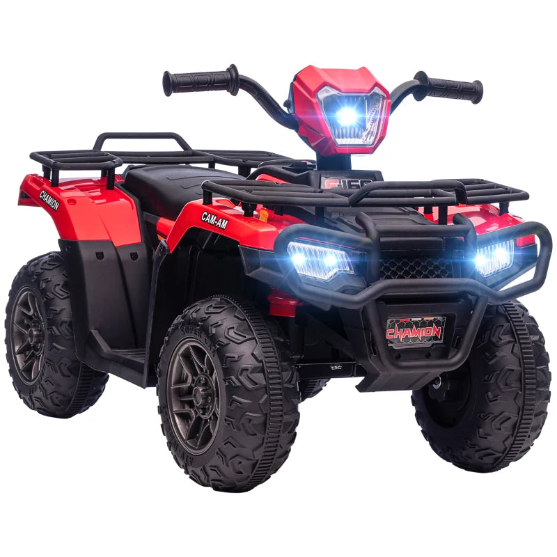 Kinder-Elektroquad, max. 4 km/h, ab 3 Jahren, LED-Scheinwerfer, Musikanschluss, 88 x 45 x 50 cm