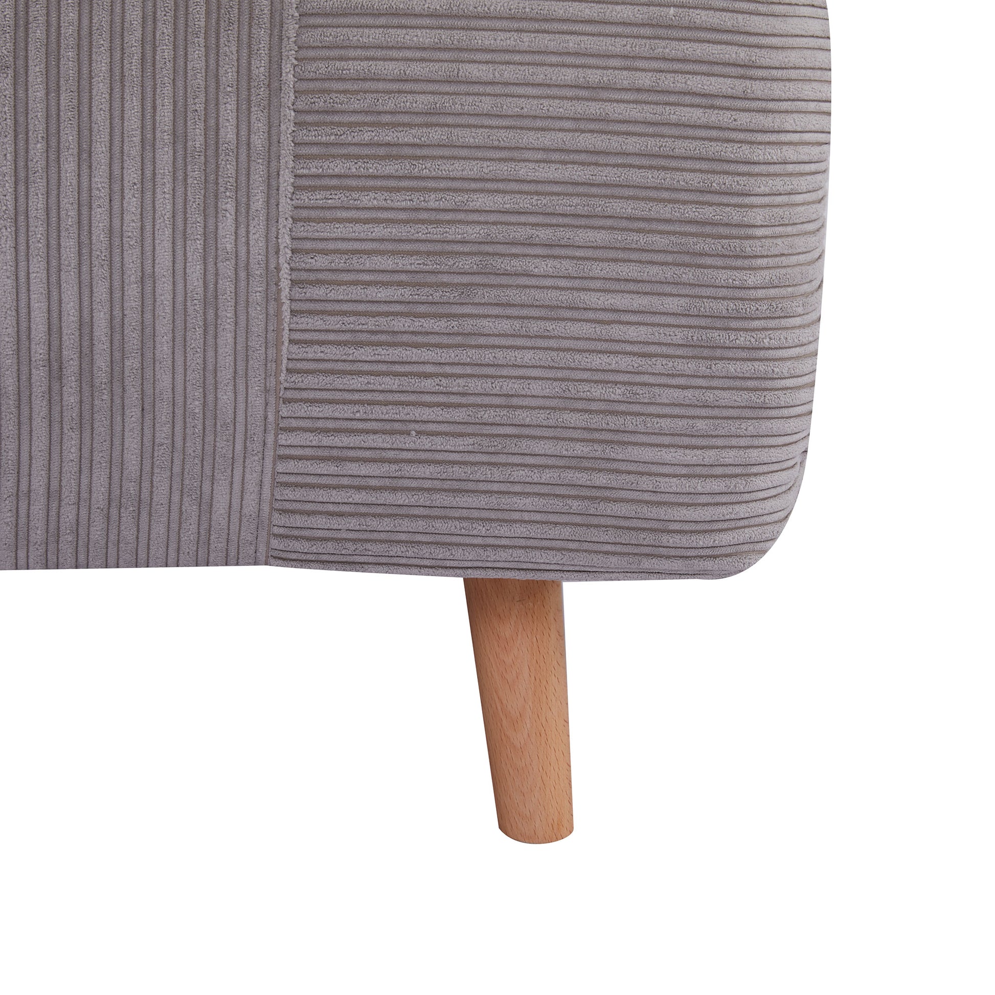 2-in-1 Schlafsessel Gästebett, bis 200 kg, verstellbare Kopfstütze Cord-Optik 82 cm x 8 cm x 83 cm