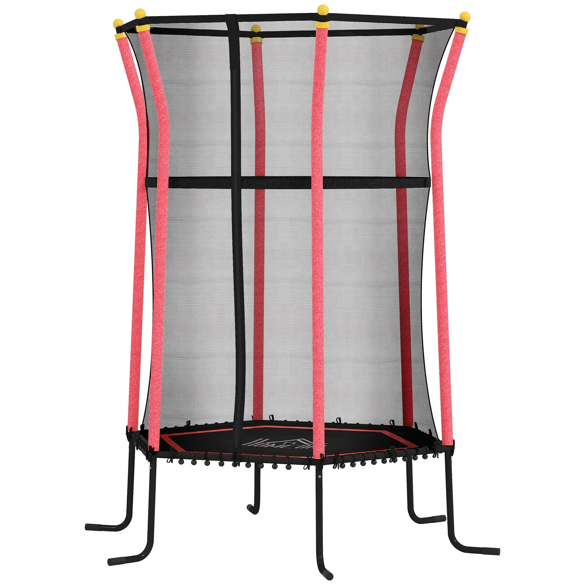Trampolin für Kinder, Ø163,5 cm, mit Sicherheitsnetz, gepolstert, Stahl, belastbar bis 50 kg