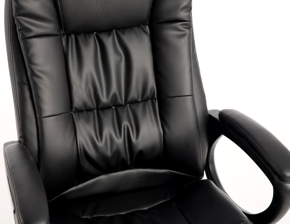 Bürostuhl IDOL – ergonomischer Drehstuhl mit Armlehnen, Schwarz
