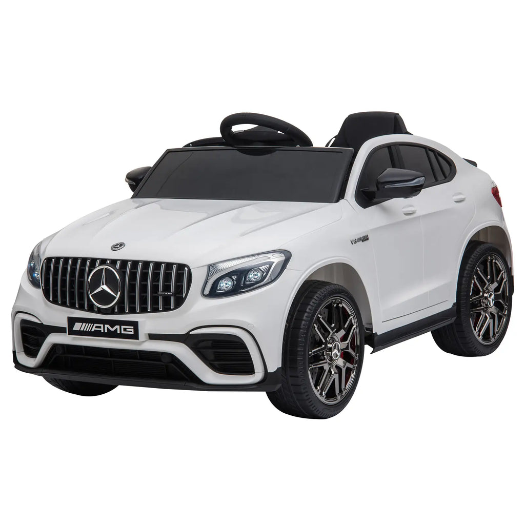Kinderfahrzeug 12V Mercedes-Benz AMG GLC63S lizenzierter Elektroauto mit Fernbedienung Sicherheitsgurt 2 x 35W