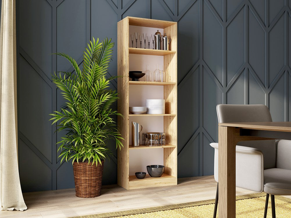 Regal ONYX R60 – 60 cm breit, Bücherregal mit 5 Fächern, mehrere Farben