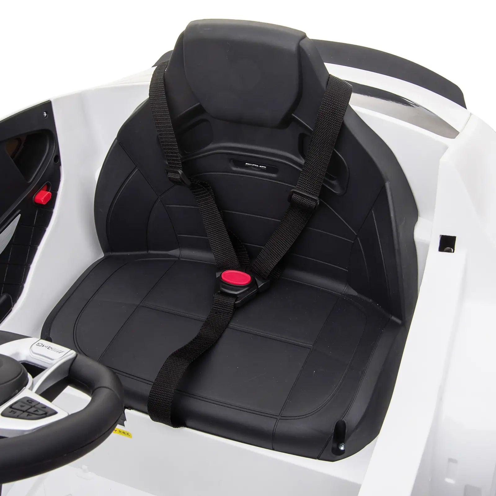 Kinderfahrzeug 12V Mercedes-Benz AMG GLC63S lizenzierter Elektroauto mit Fernbedienung Sicherheitsgurt 2 x 35W