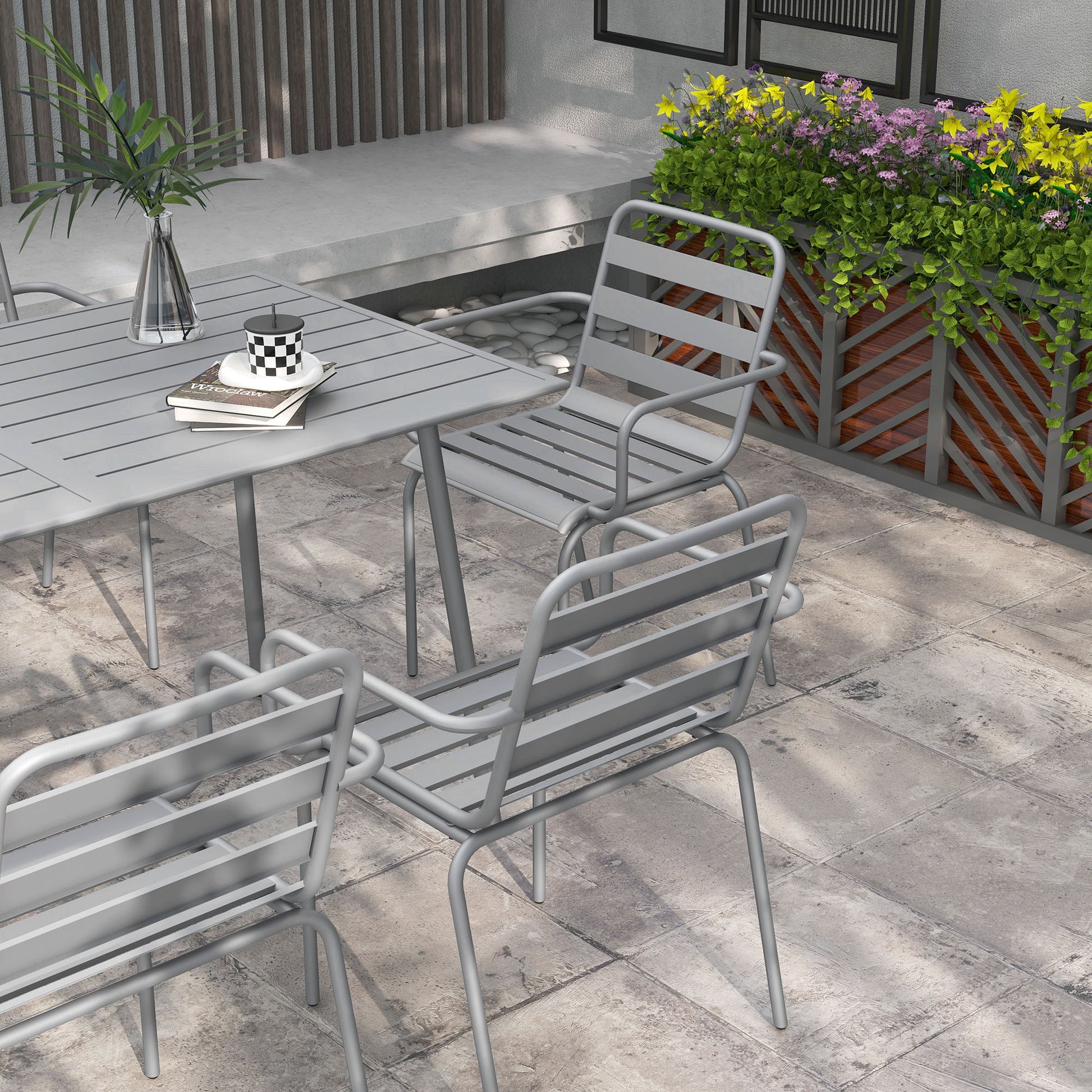 Gartensitzgruppe Outdoor-Sitzgruppe Gartensitzgruppe, wetterbeständig, 150 x 80 x74 cm