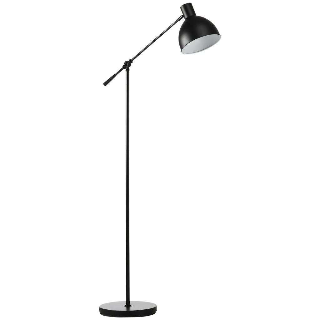 Stehleuchte im Industriedesign, höhenverstellbar, Bodenschalter; 30 m x 30 cm x 131 cm