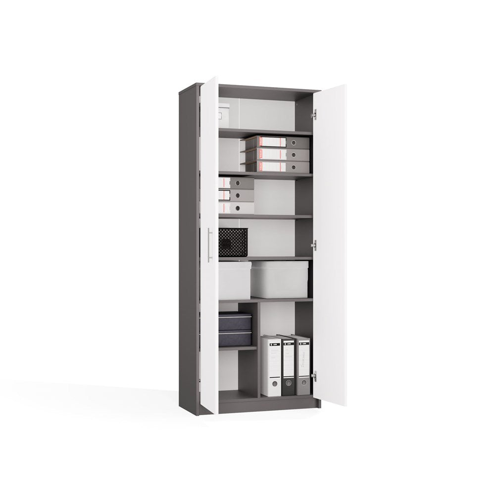 Regal OLIV 2D – 74 cm breit, 8 Fächer mit Türen, mehrere Farben
